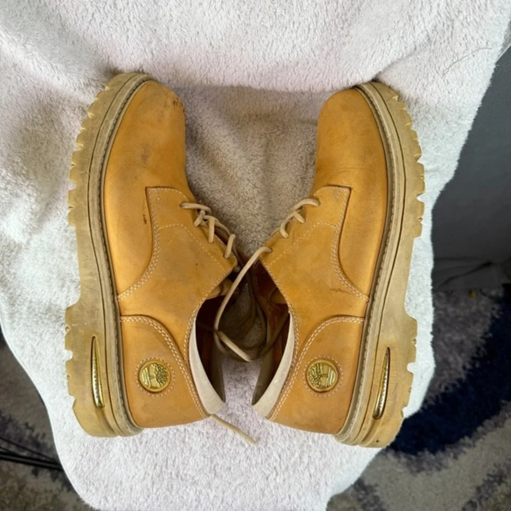 Timberland‎ Size 11.5 M Wheat Nubuck Leather Casual Oxford Boots 59006 Work